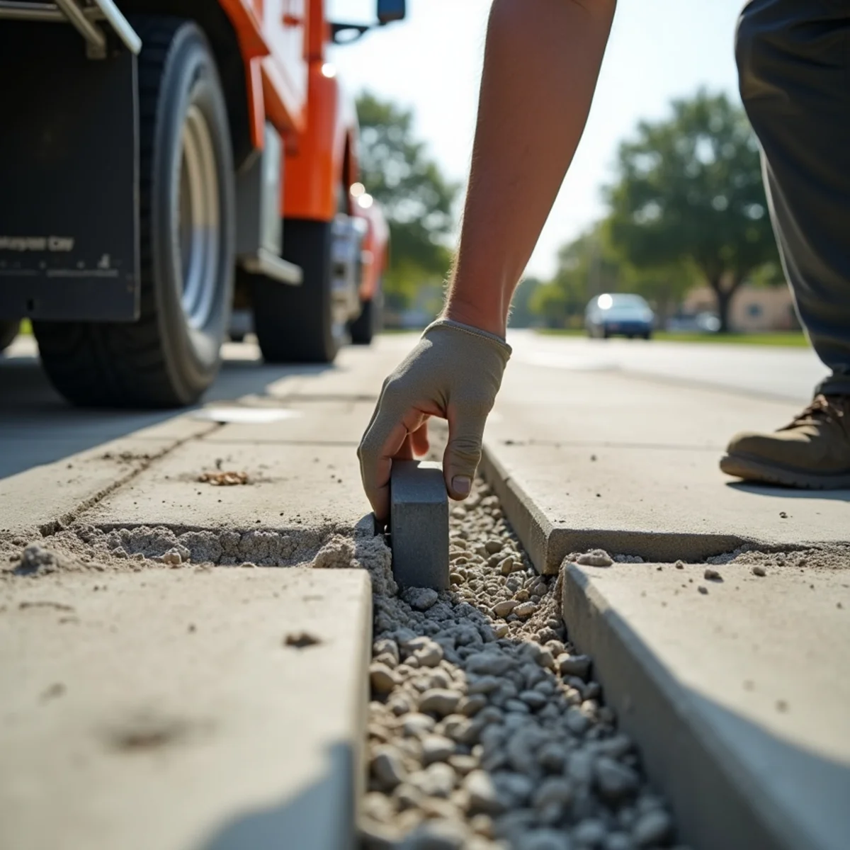 Sidewalk trip hazard repair ADA compliant Converse TX