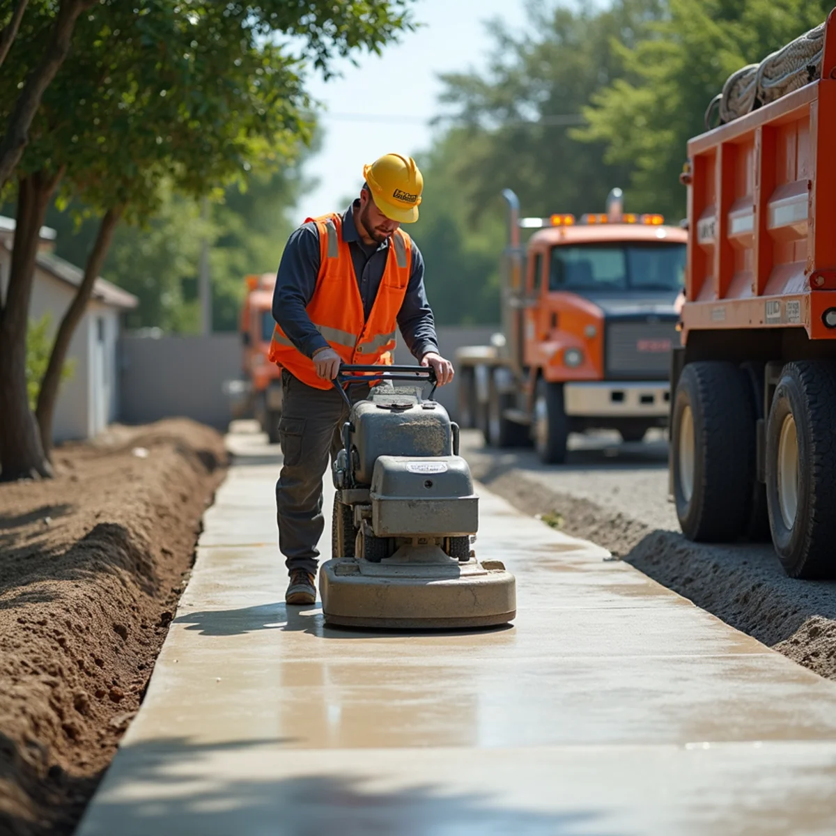 Stained Concrete subgrade excavation Converse TX