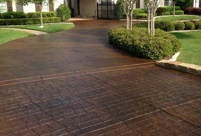 stamped-conrete-driveway